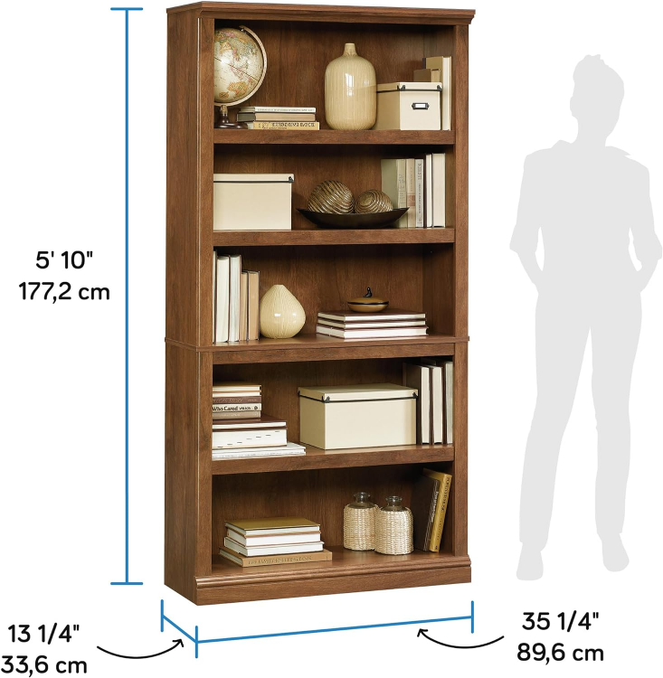 Sauder 5 Split Bookcase/Book Shelf - Made in USA - photo 3