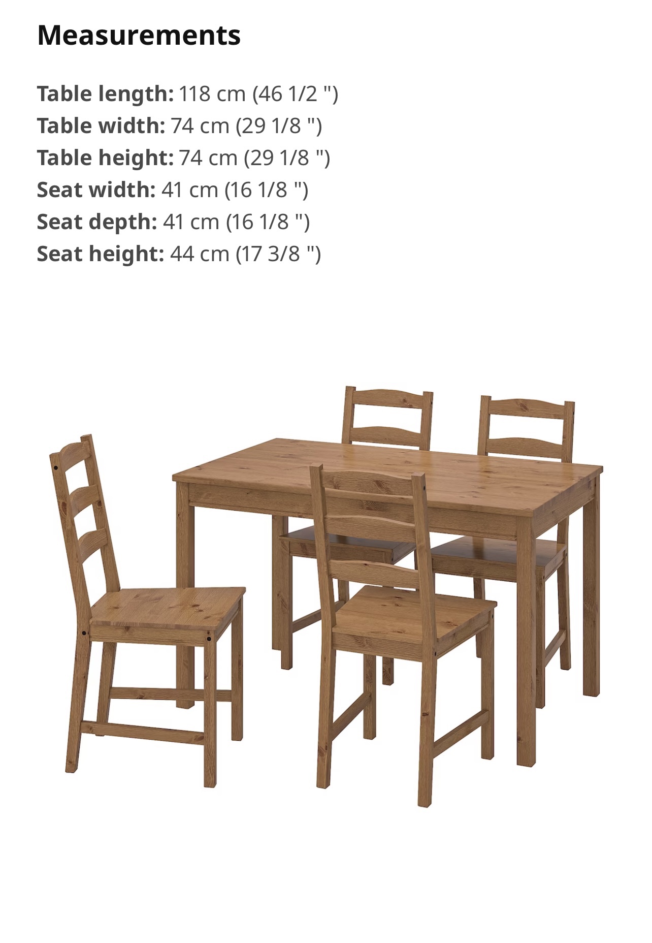 IKEA Table with for chairs - photo 2