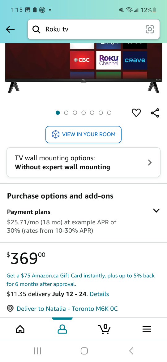 32" Smart TV, TCL with Roku system - Barely Used! - photo 4