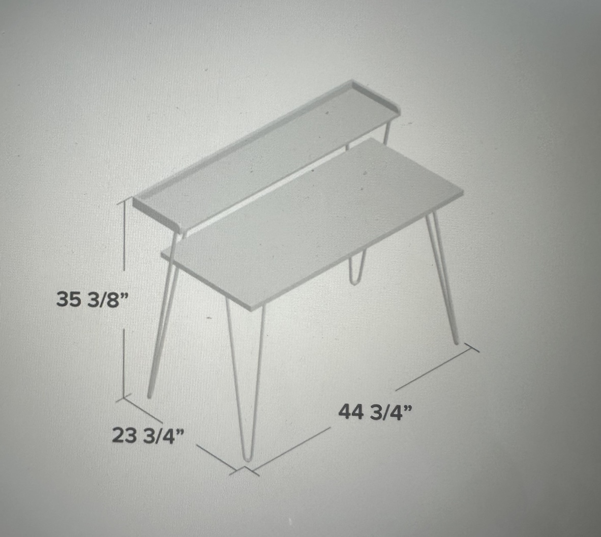 Desk (Hair Pin Legs) - photo 3