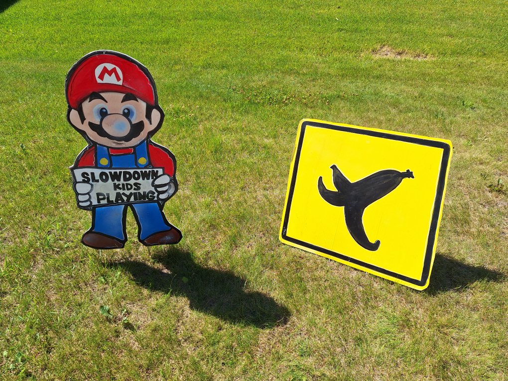 Joy Graffity art sign Slow down kids playing thumbnail