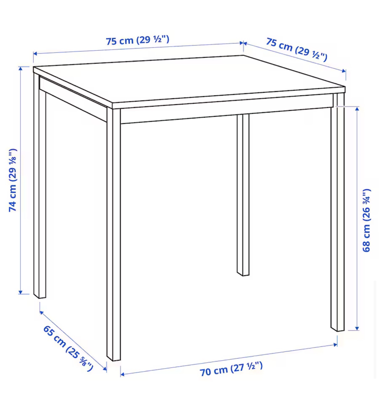 IKEA Kitchen Table With Two Chairs - photo 3