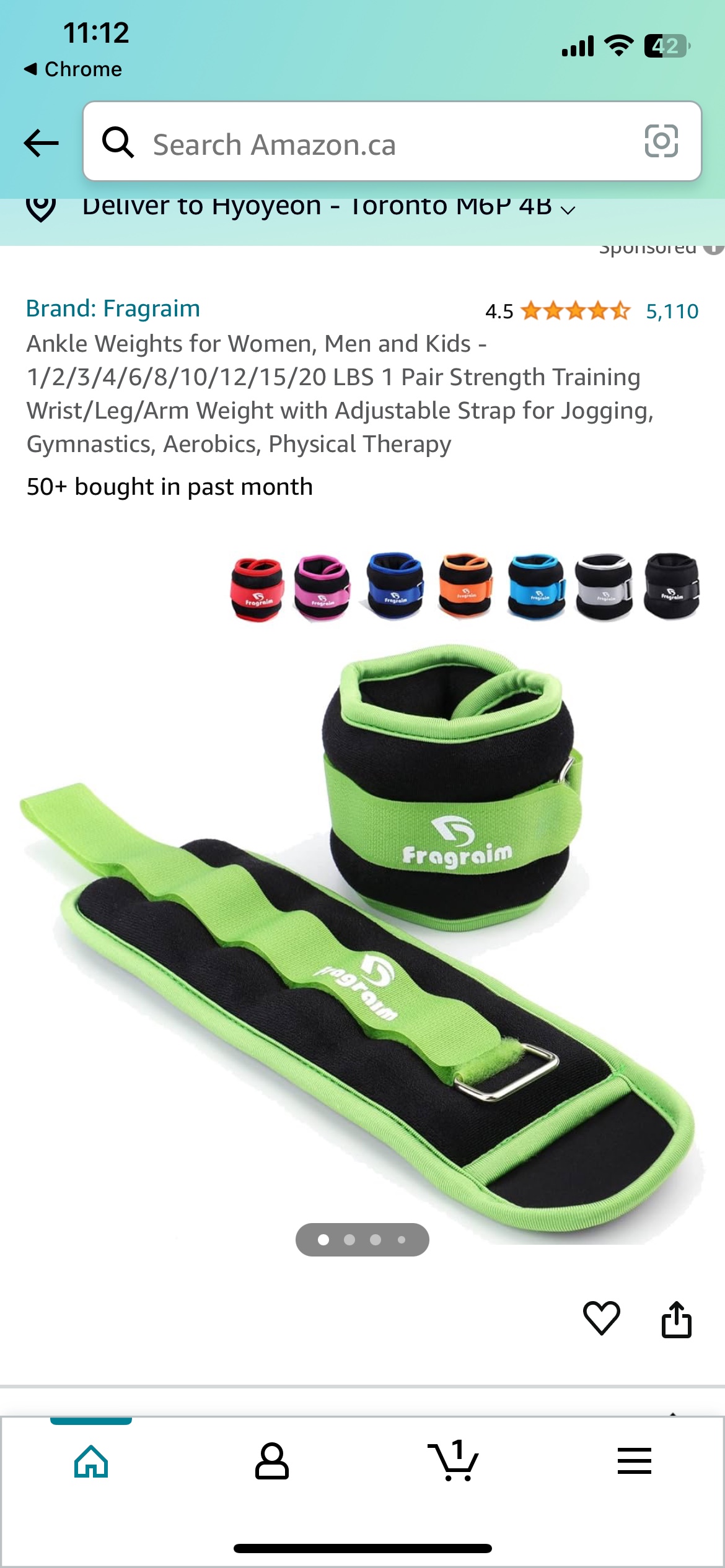 1lb ankle weights