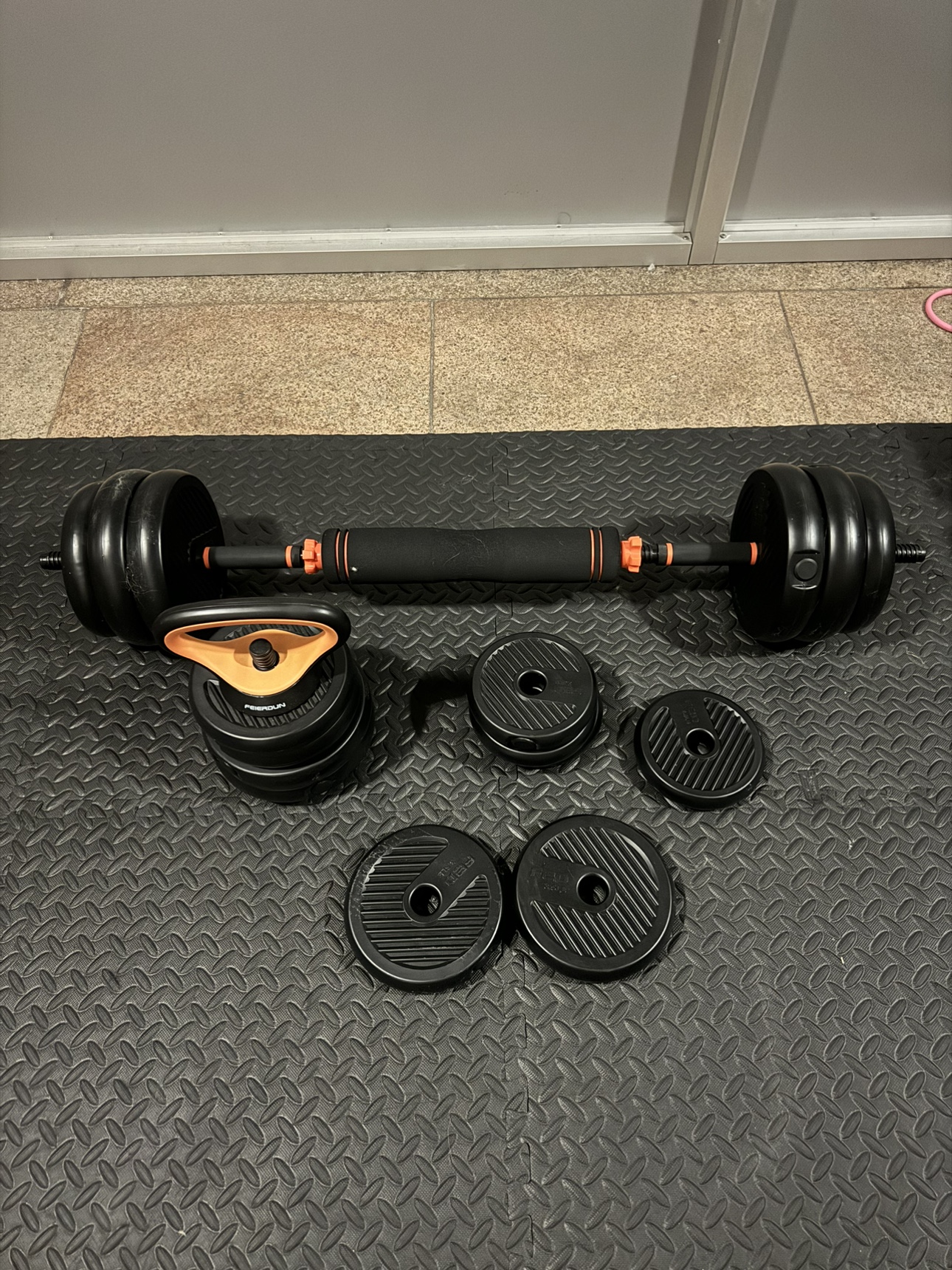 Adjustable 4 in 1 Dumbbell 70LB Workout Set