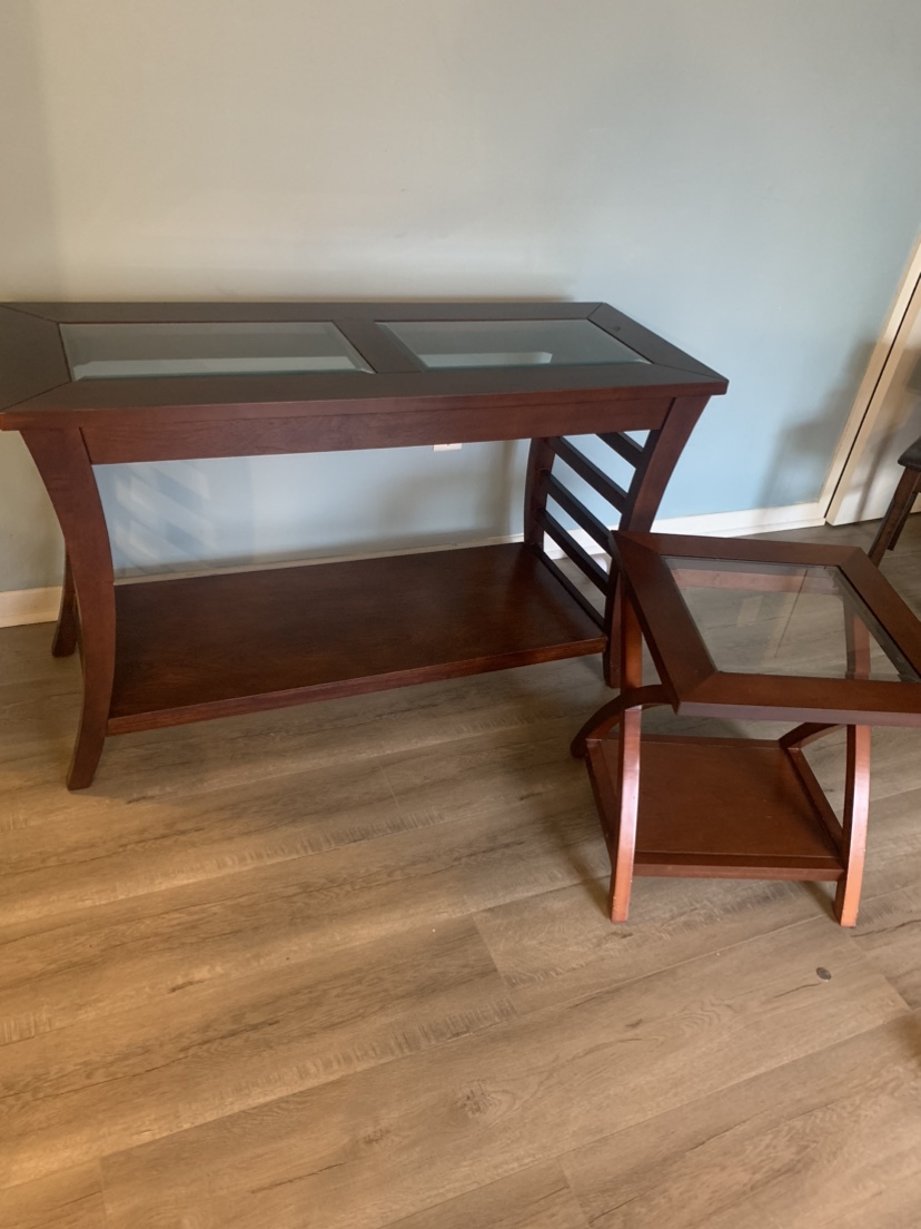 Living room furniture  sofa table and side table - photo 2