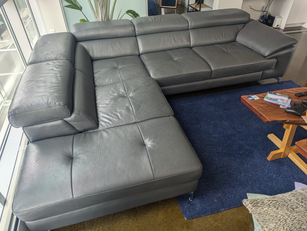 Italian Leather Sectional