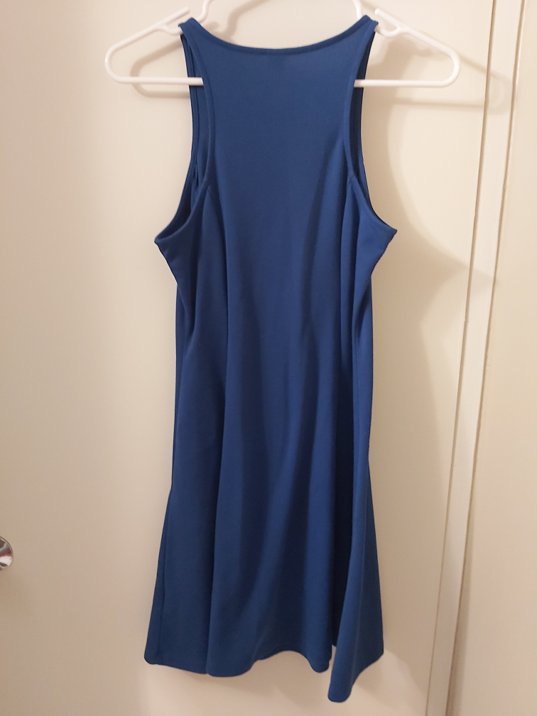 Blue skater dress, size small (S) image indicator(5)