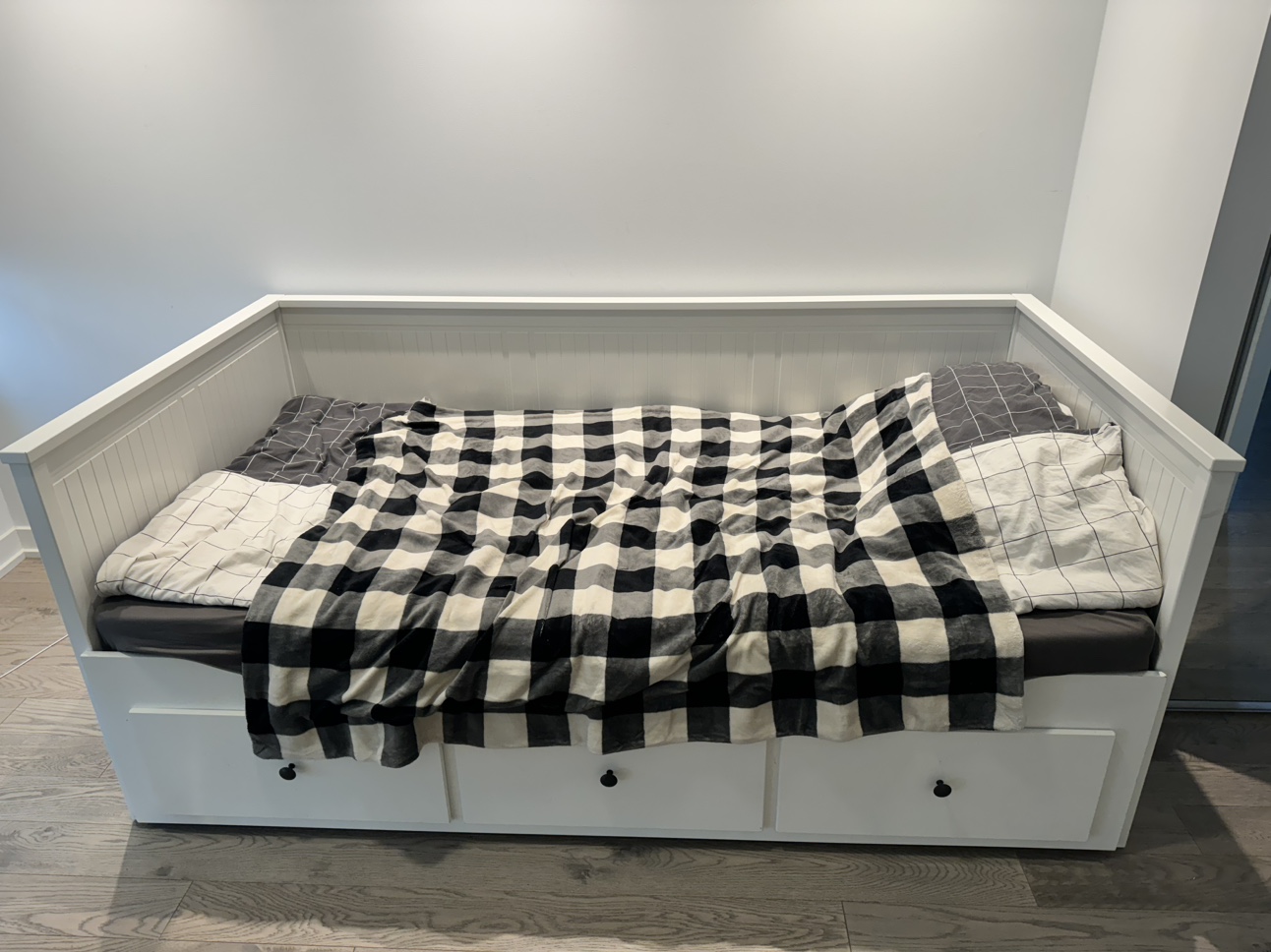 HEMNES Daybed frame with 3 drawers, white, Twin