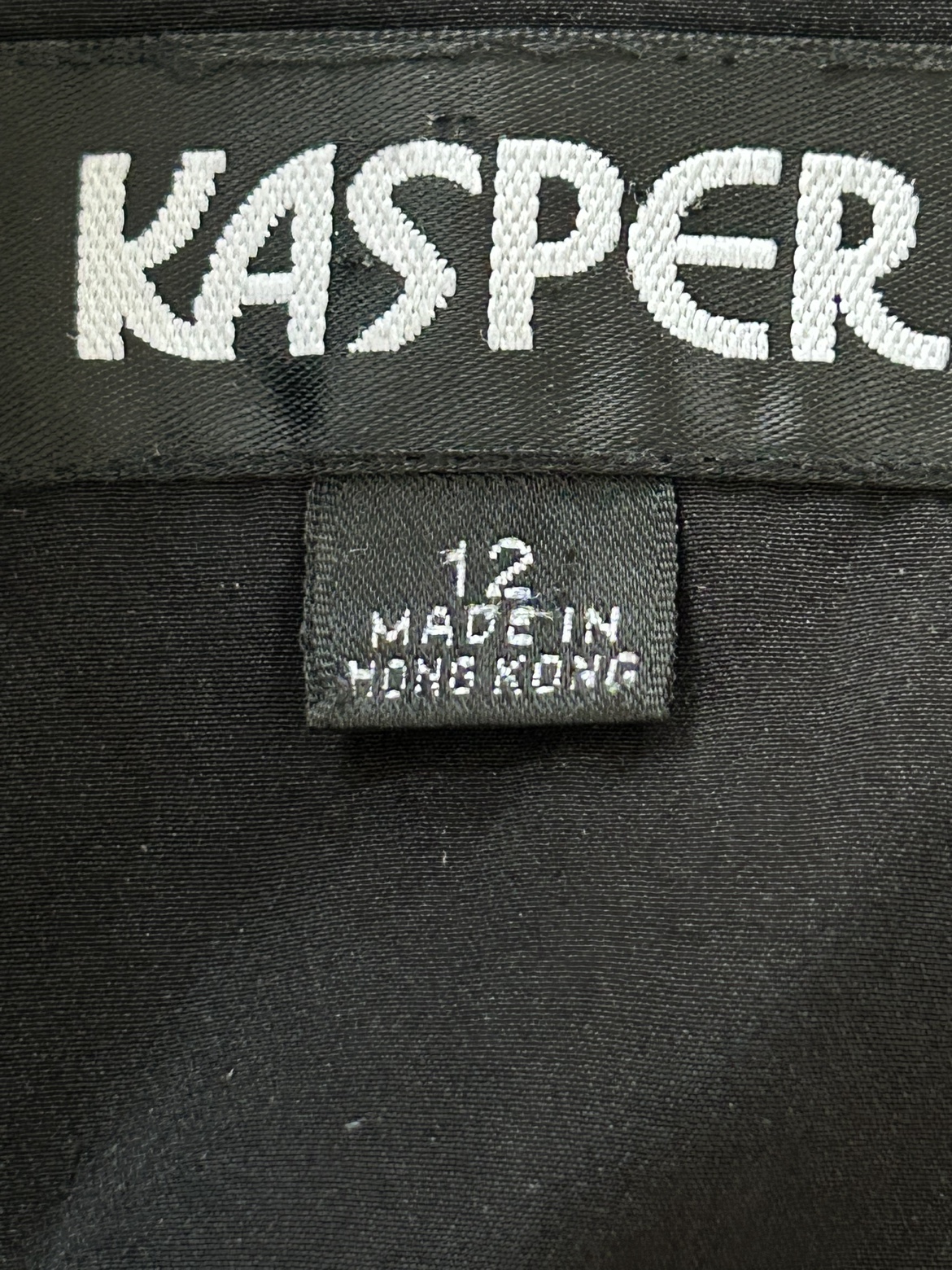 Black, Shortsleeve Blouse by Kasper,  Size 12 image indicator(4)