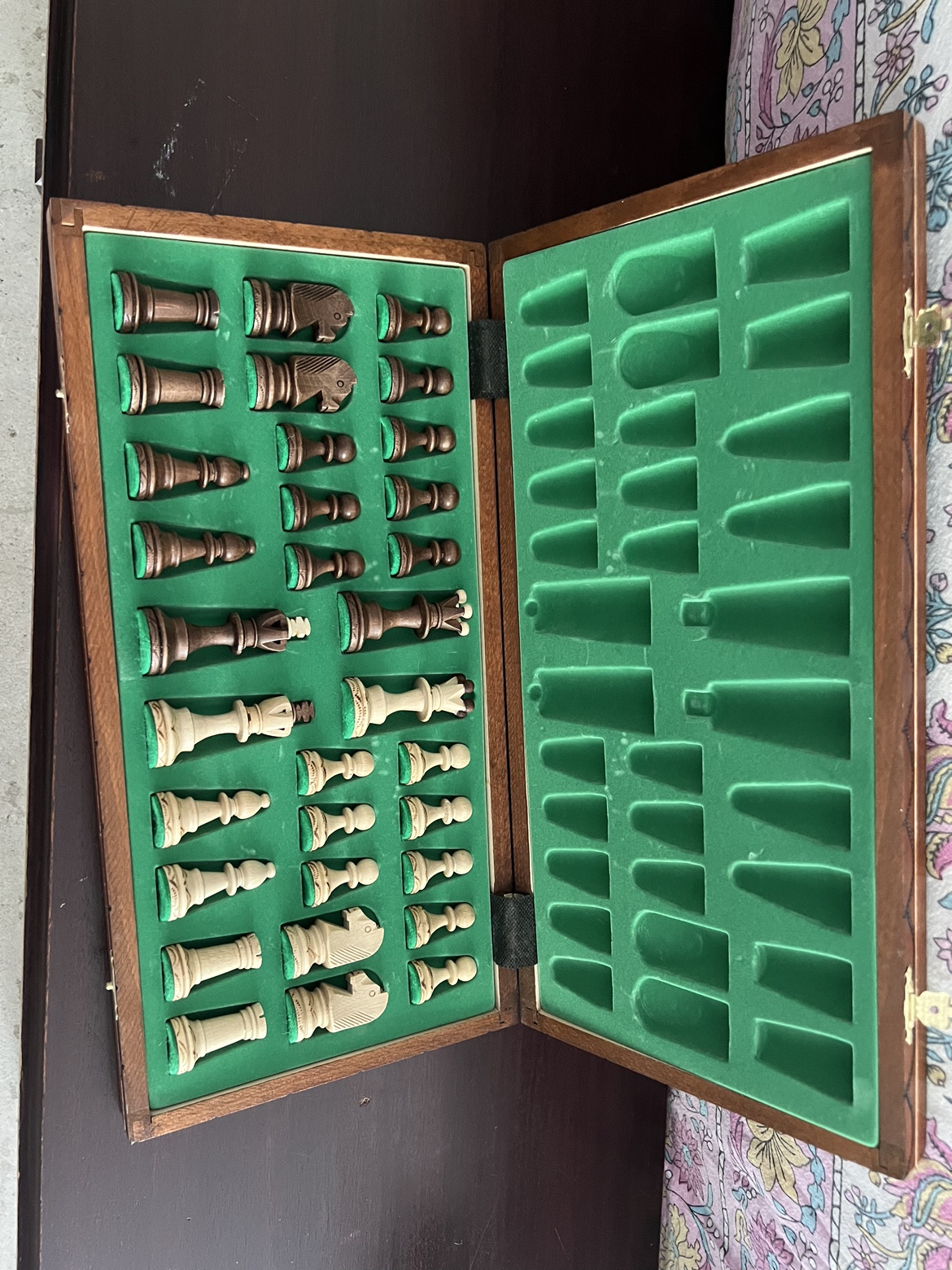 Chessboard set solid wood hand made - photo 2