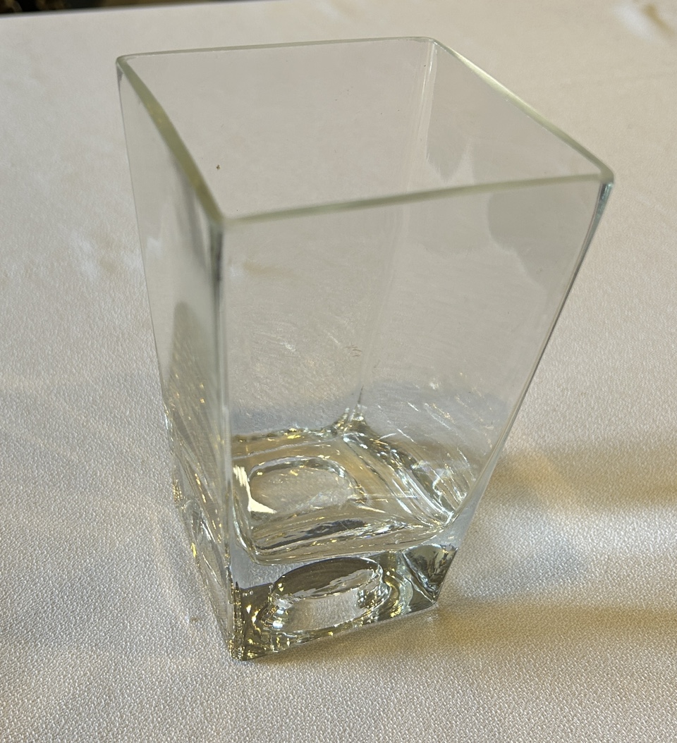 Glass vase/tea light holder #freecycle