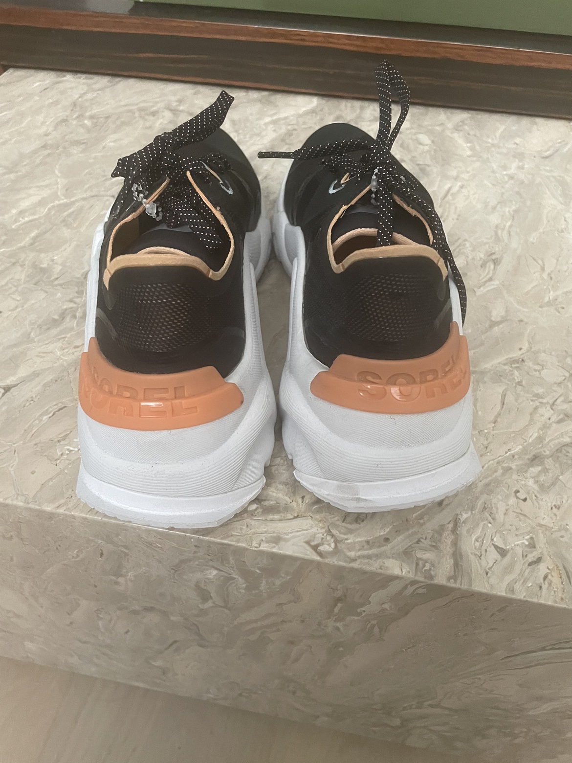 SOREL/Size 6.5 Sneakers/black & Orange /worn Once image indicator(3)