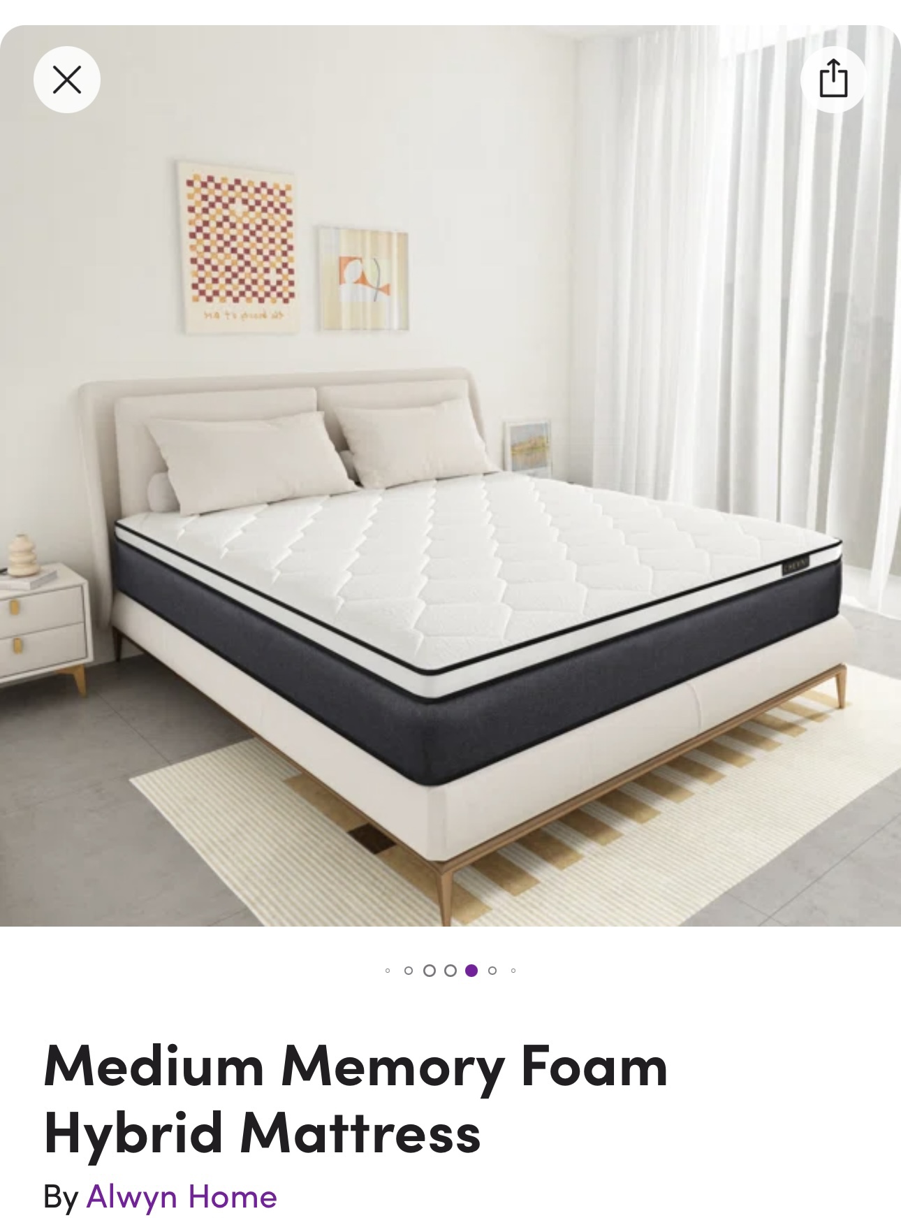 Alwyn Home - 12” queen hybrid mattress