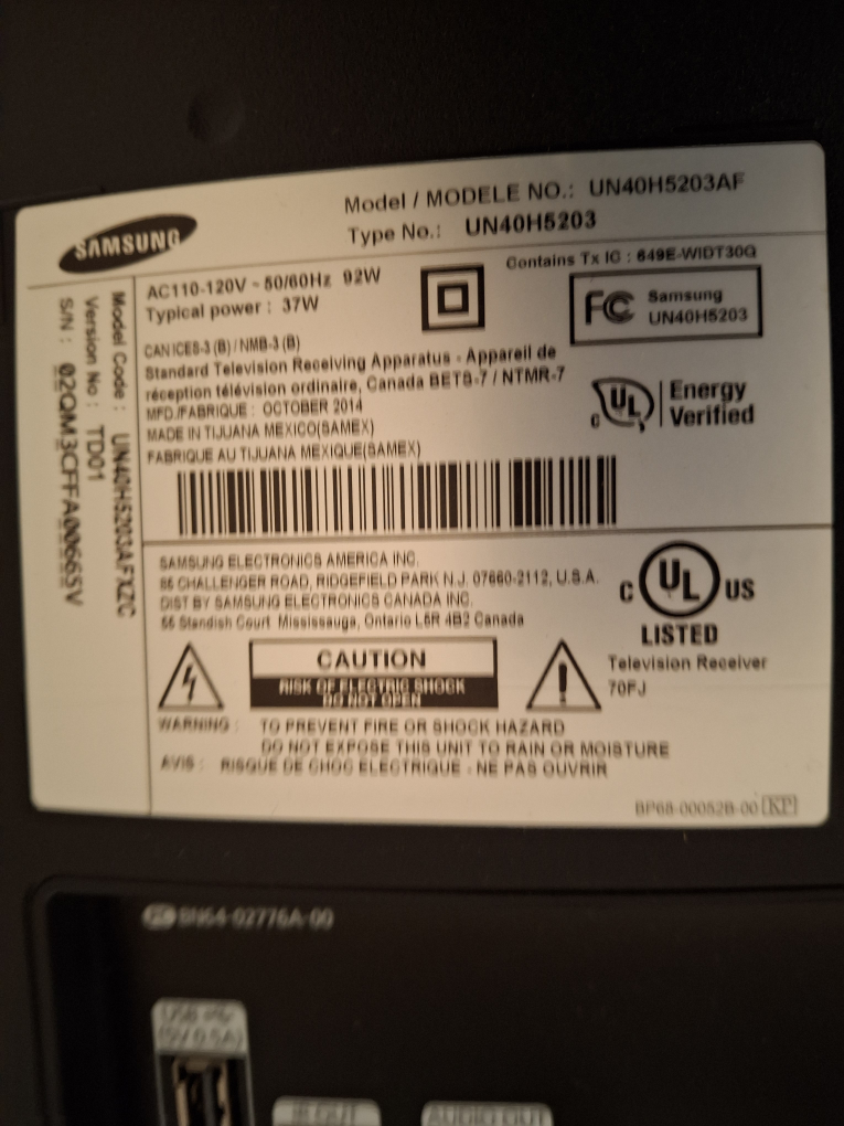 50 * Samsung tv & stand MUST GO BY TODAY (MONDAY) - photo 2