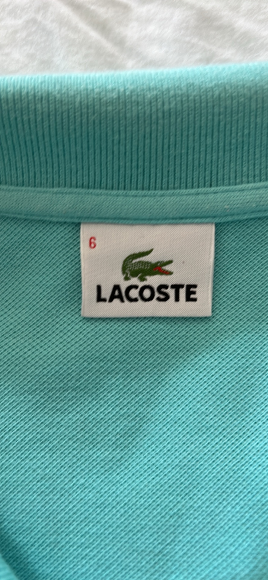 Lacoste polo size 6 - photo 2