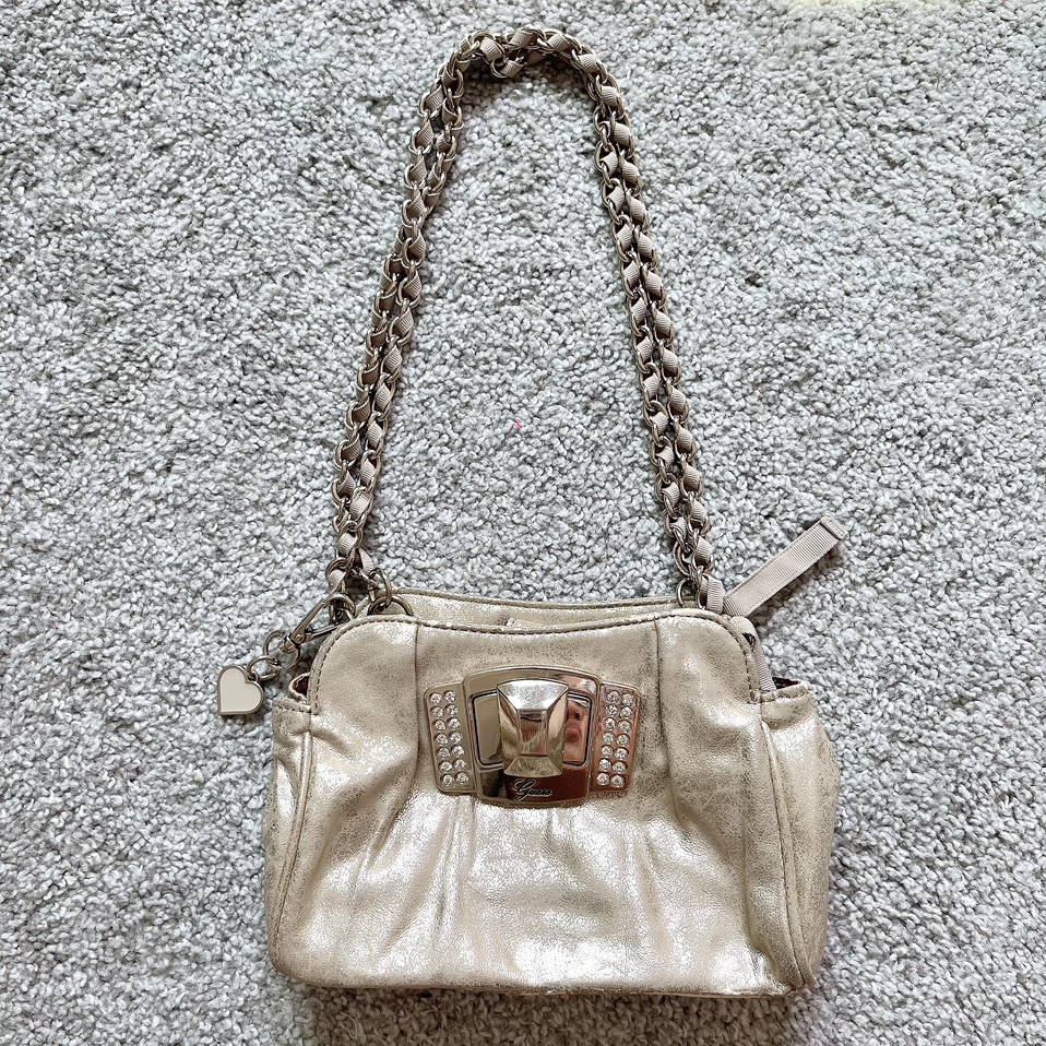 Guess gold mini shoulder bag ⚽️ image indicator(2)