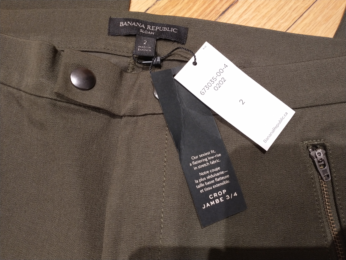 Banana Republic Green Slim Fit Trousers image indicator(4)