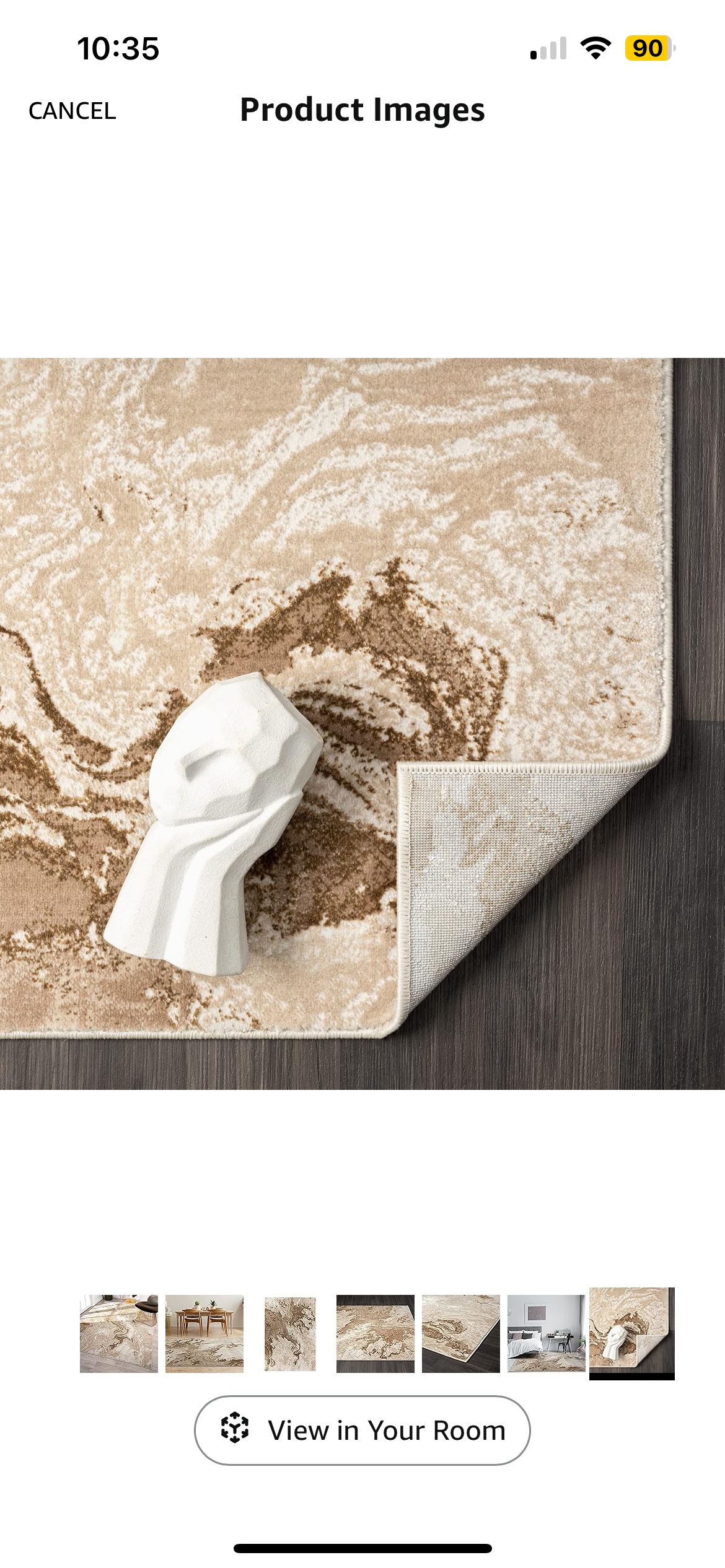 Beige Marble Area Rug - photo 3