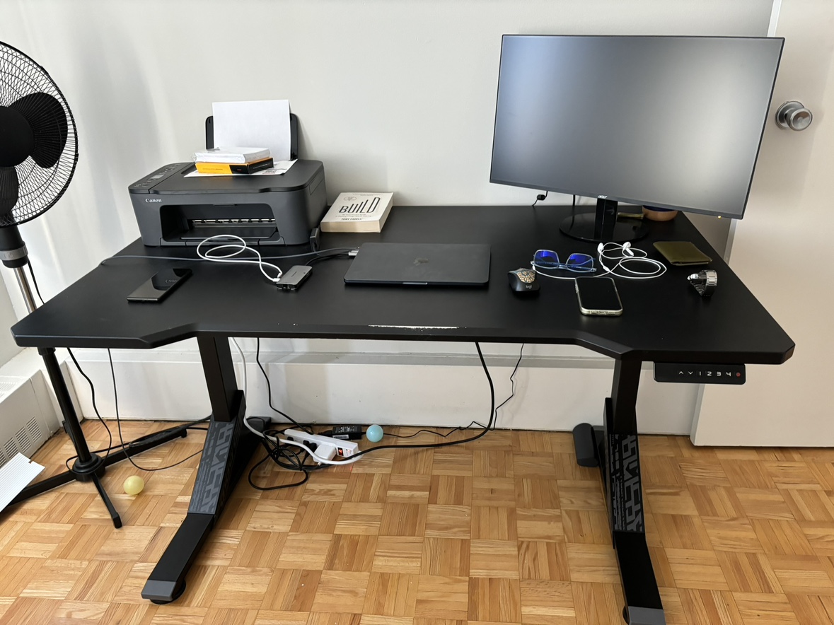 Auto Height adjustable computer table