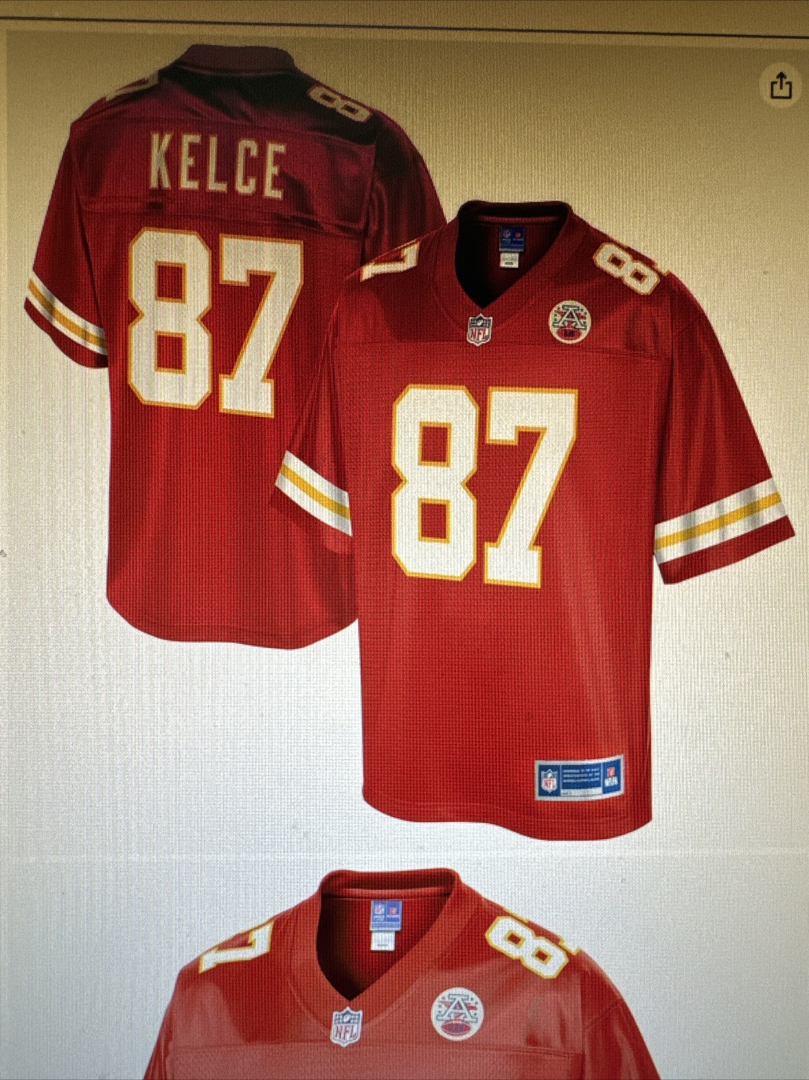 Travis Kelce NFL Pro Line Jersey 2XL - photo 5