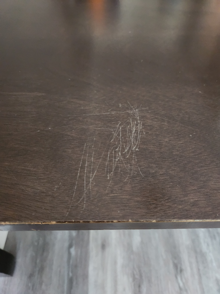 #freecycle Wood dining table - photo 3