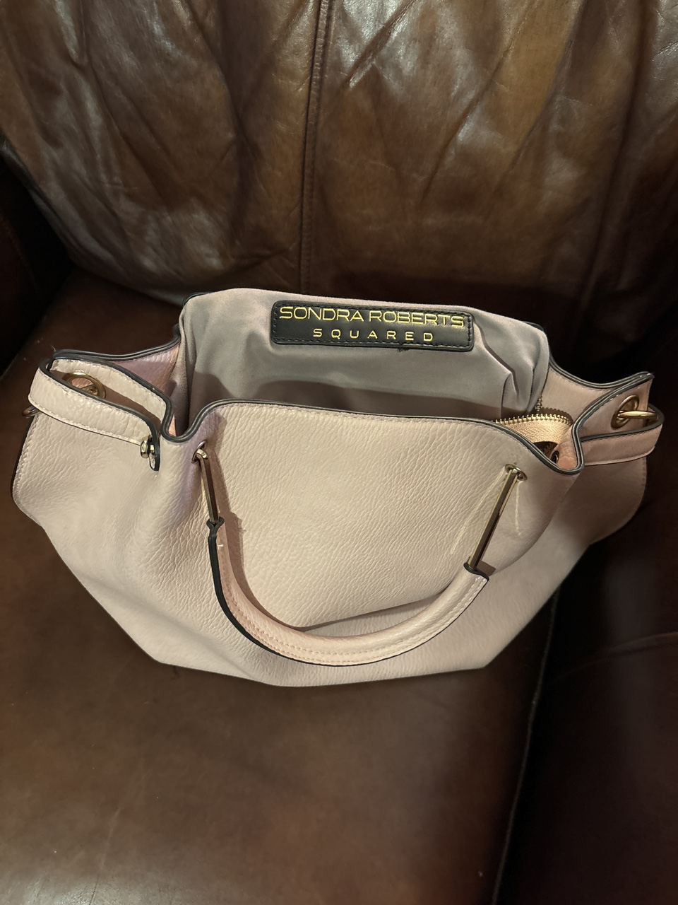 Sondra Roberts Squared Pink Handbag - photo 2