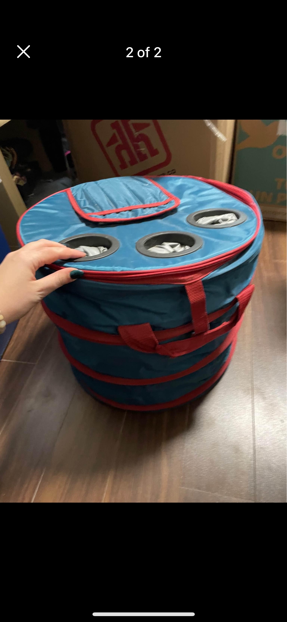 Collapsible Cooler with cup holders thumbnail