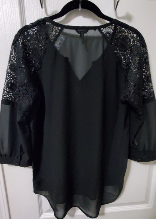 Women's Sheer 3/4 Sleeve Blouse [S] image indicator(2)