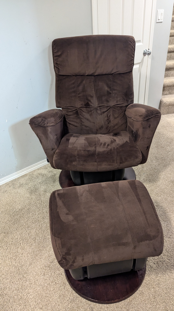 Canadian Made Dutailier Gliding/Rocking Chair with Ottoman - photo 2