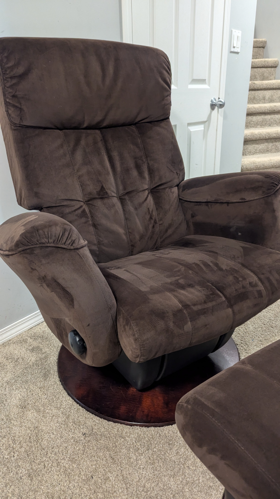 Canadian Made Dutailier Gliding/Rocking Chair with Ottoman - photo 3
