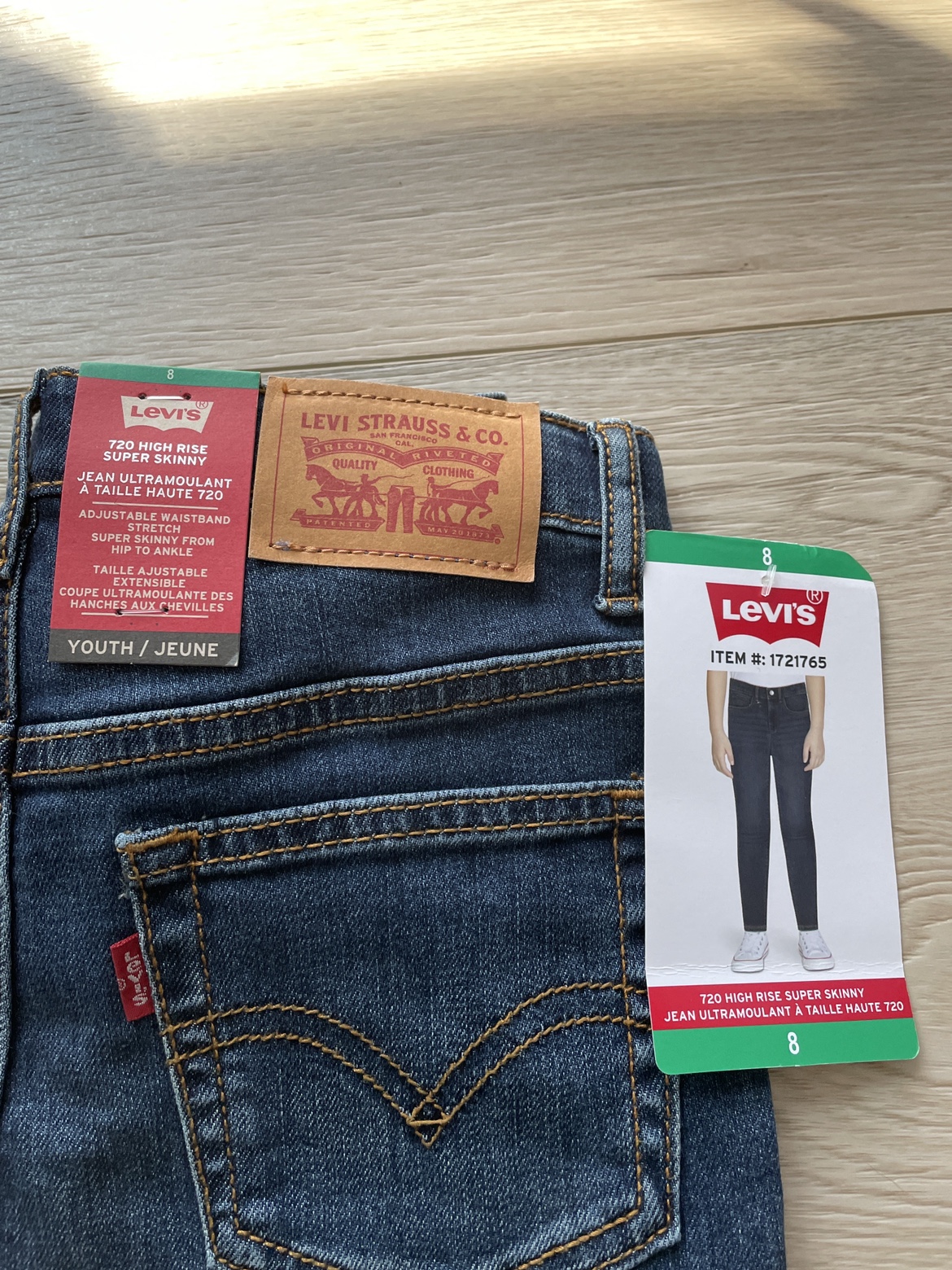 Youth Levi jeans x2 New w tags sizes 6 / 8 / 16 - photo 4