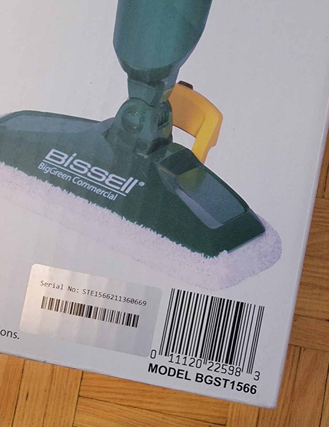 Bissell BigGreen Commercial Power Steam Mop - BGST1566 image indicator(3)