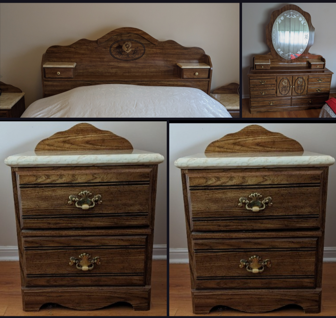 Gold Roses Bedroom Set (or Separate) image indicator(6)