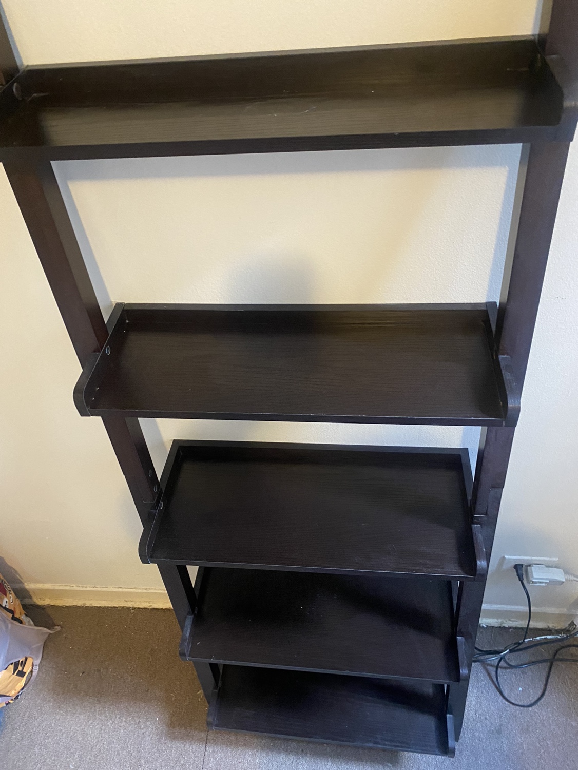 Espresso Leaning bookshelf - photo 4