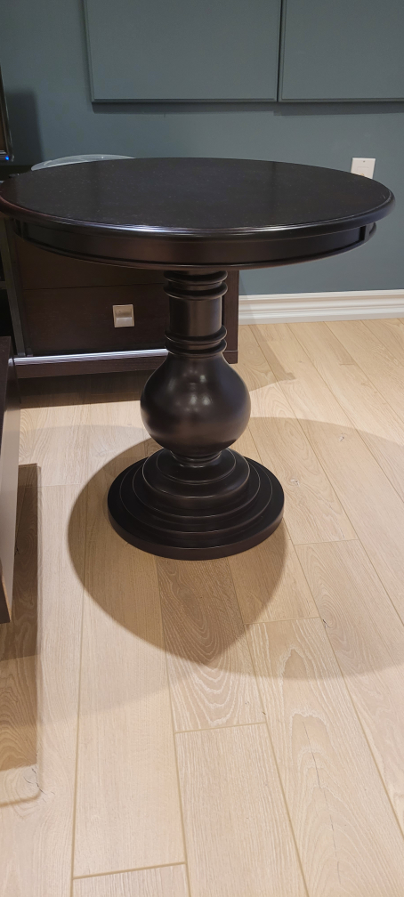 Dark wooden side table - photo 2