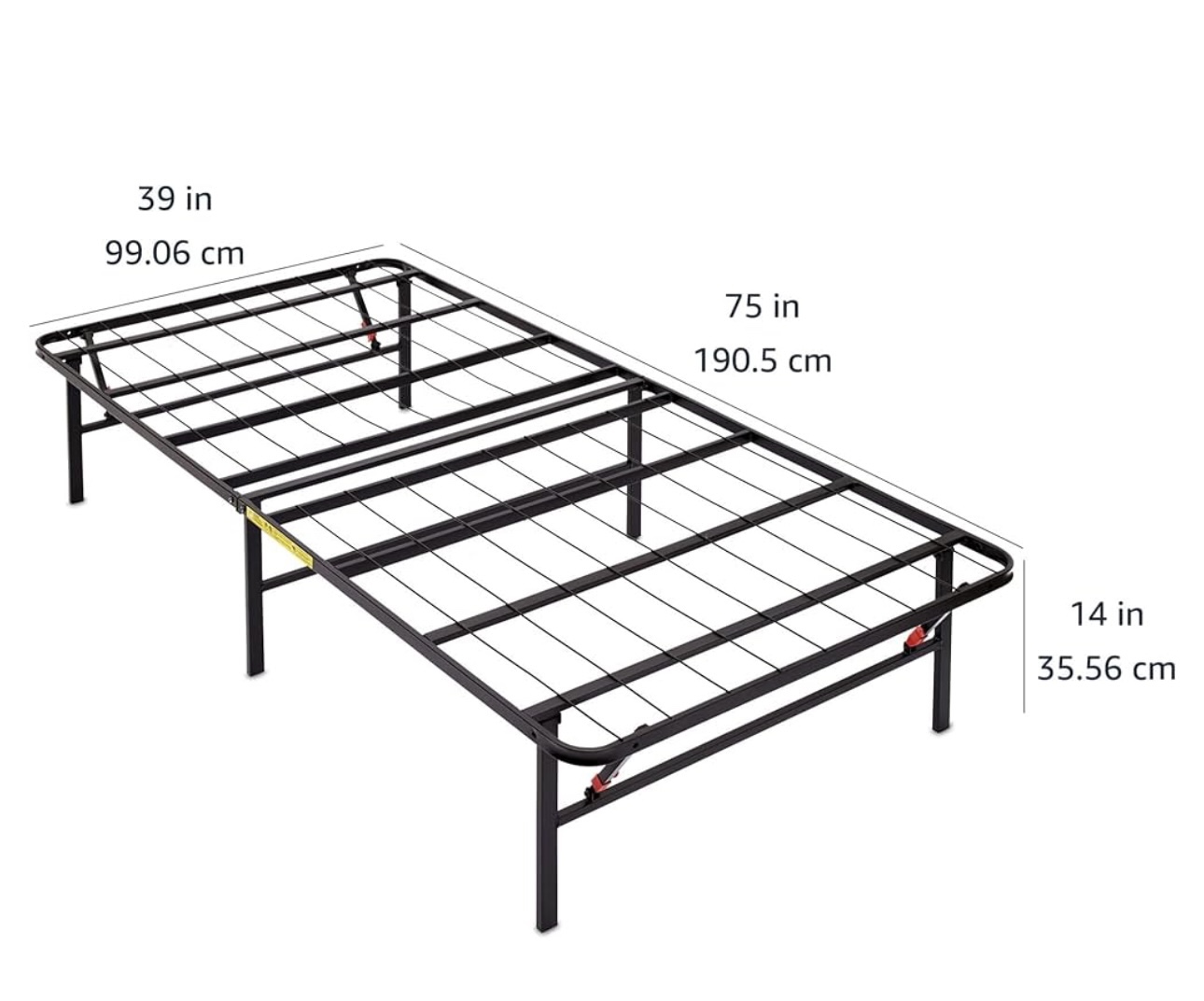 Foldable Metal Bed Frame $40 each….. I have 4 beds - photo 3