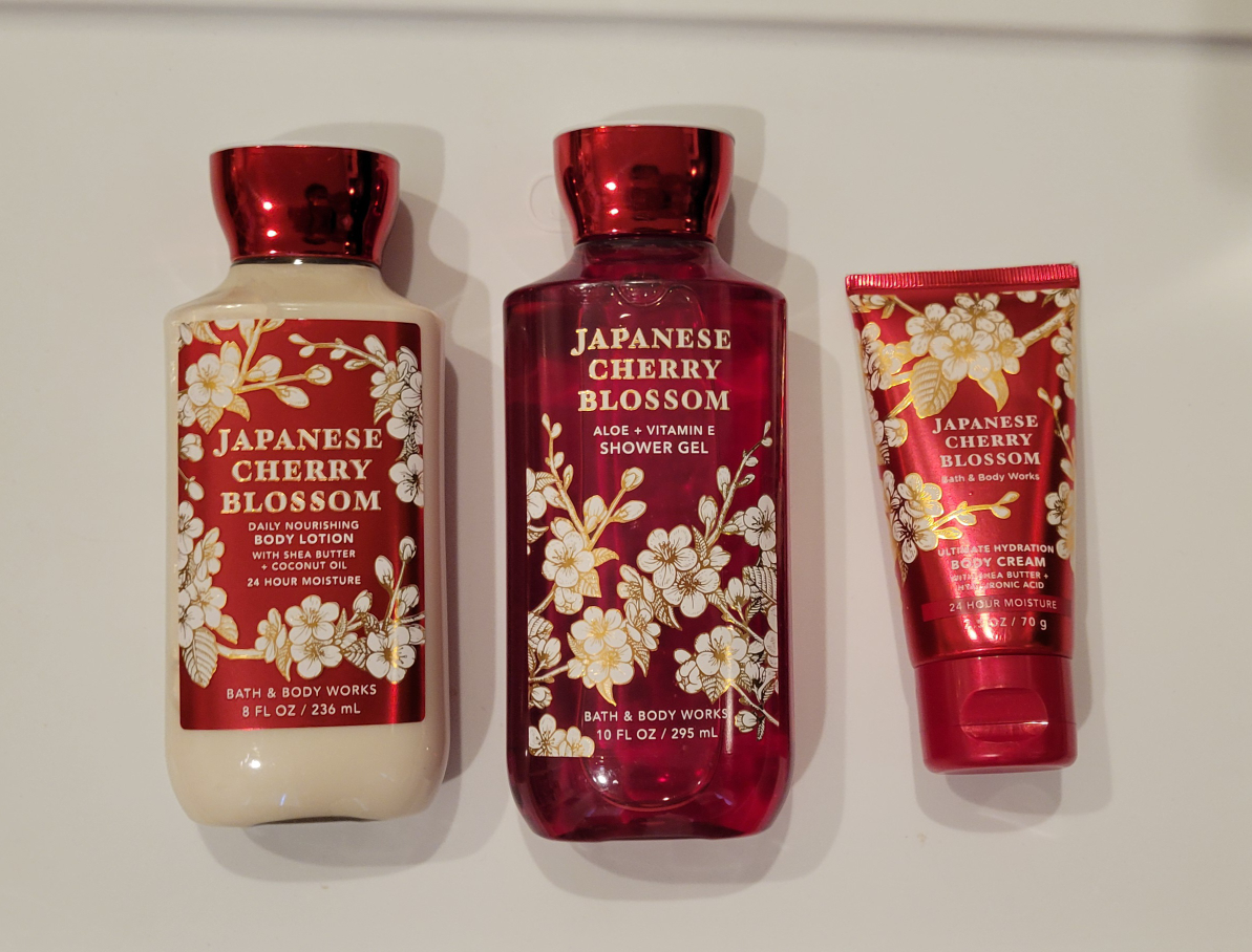 B&BW Cherry Blossoms set