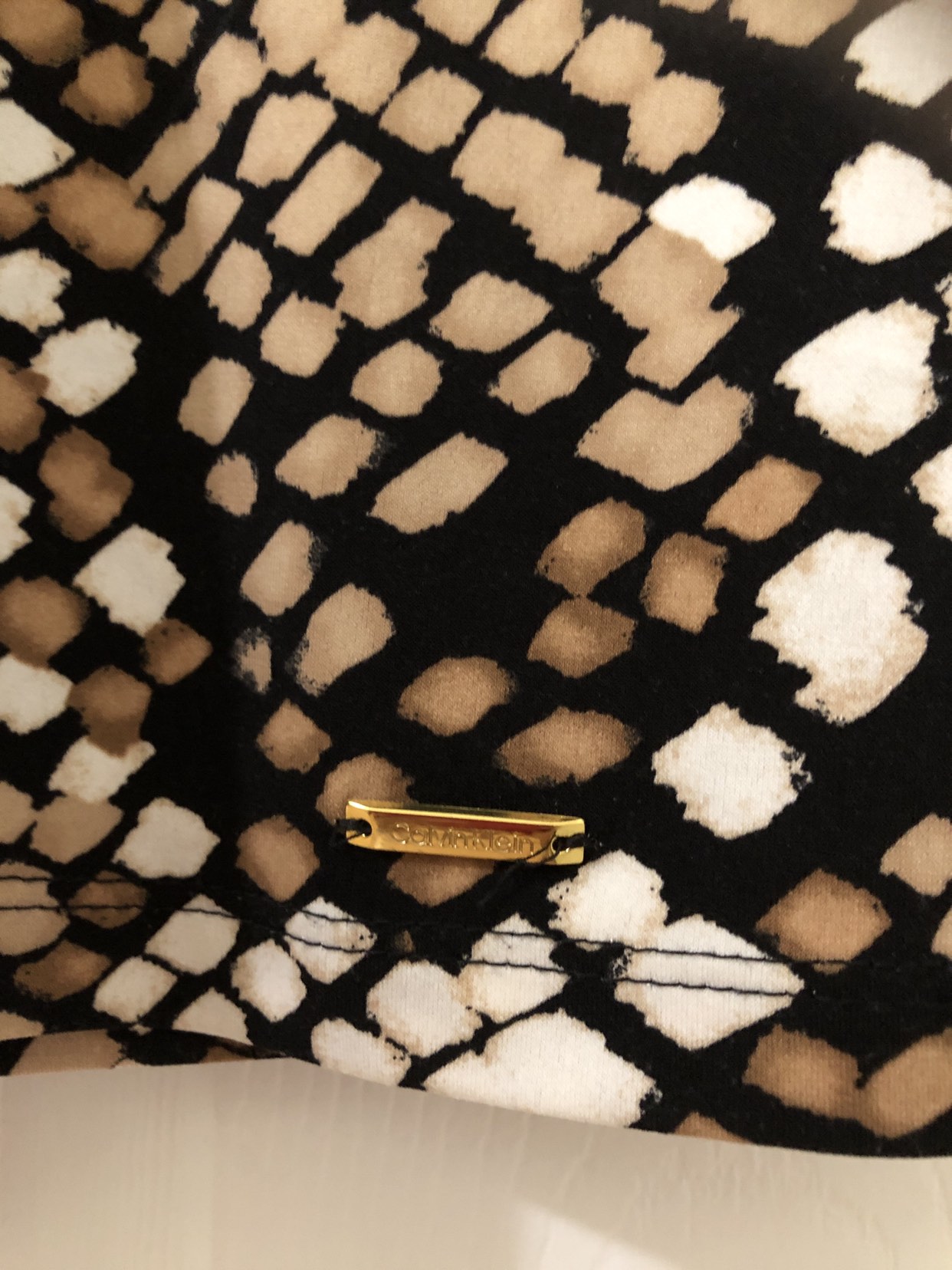 Calvin Klein Printed sleeveless blouse. Orig cost $55.00 image indicator(8)