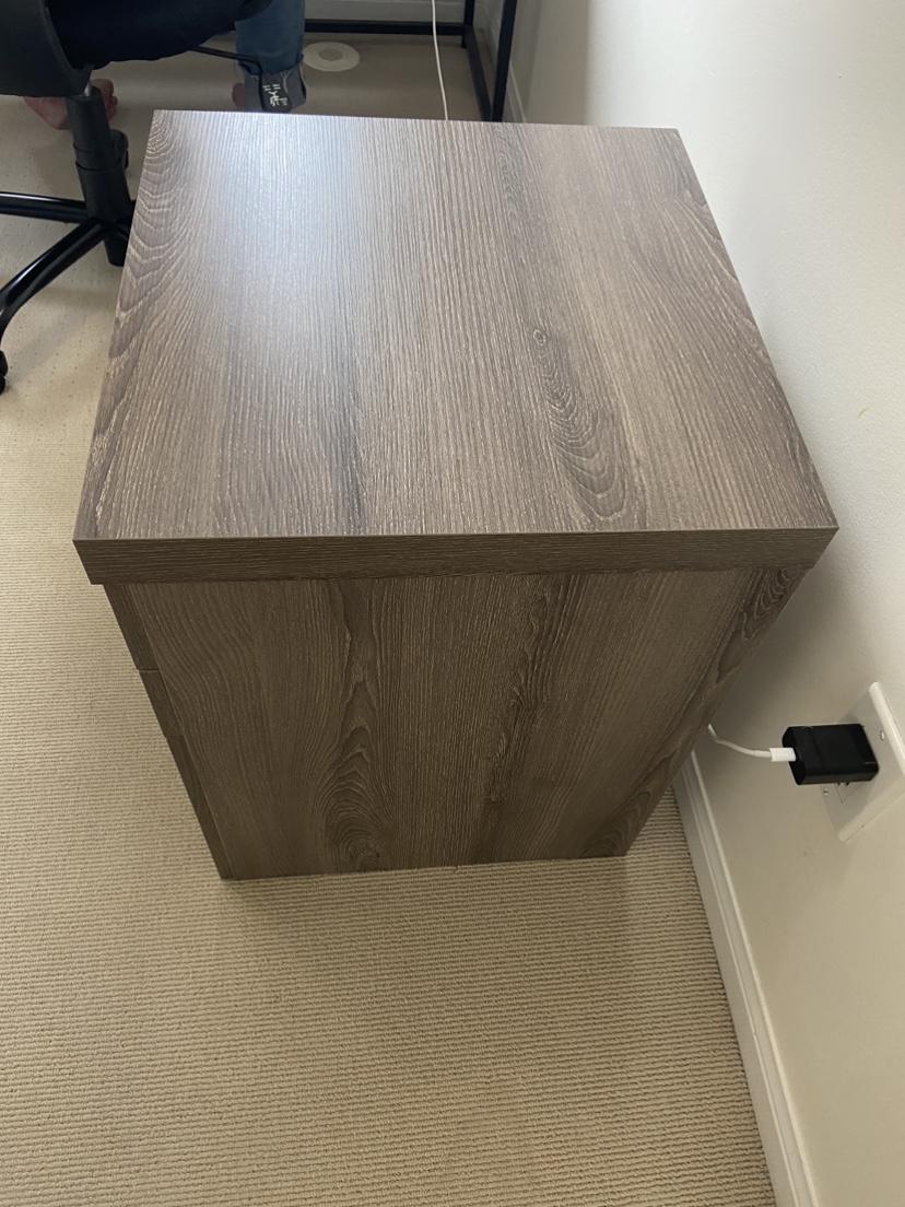Wooden 3 Drawer Filing Cabinet - photo 3