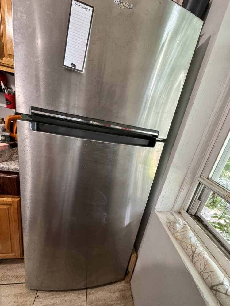 Whirlpool stain steal fridge
