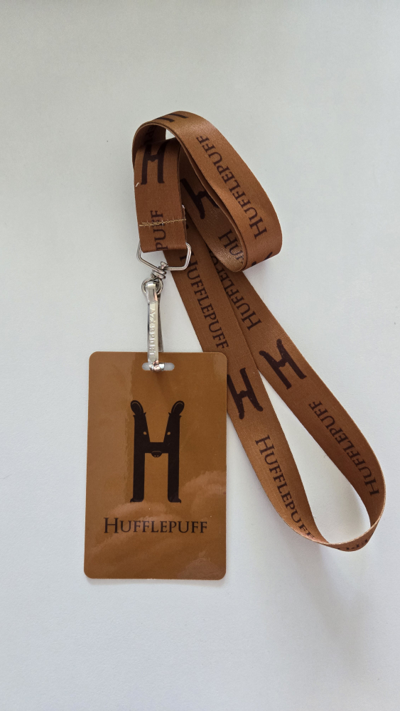 Harry Potter Hufflepuff lanyard+card