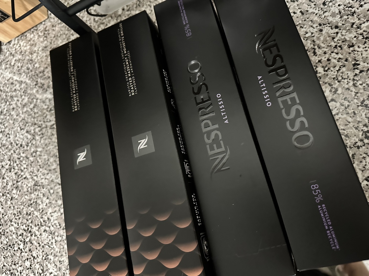 Nespresso coffee capsule