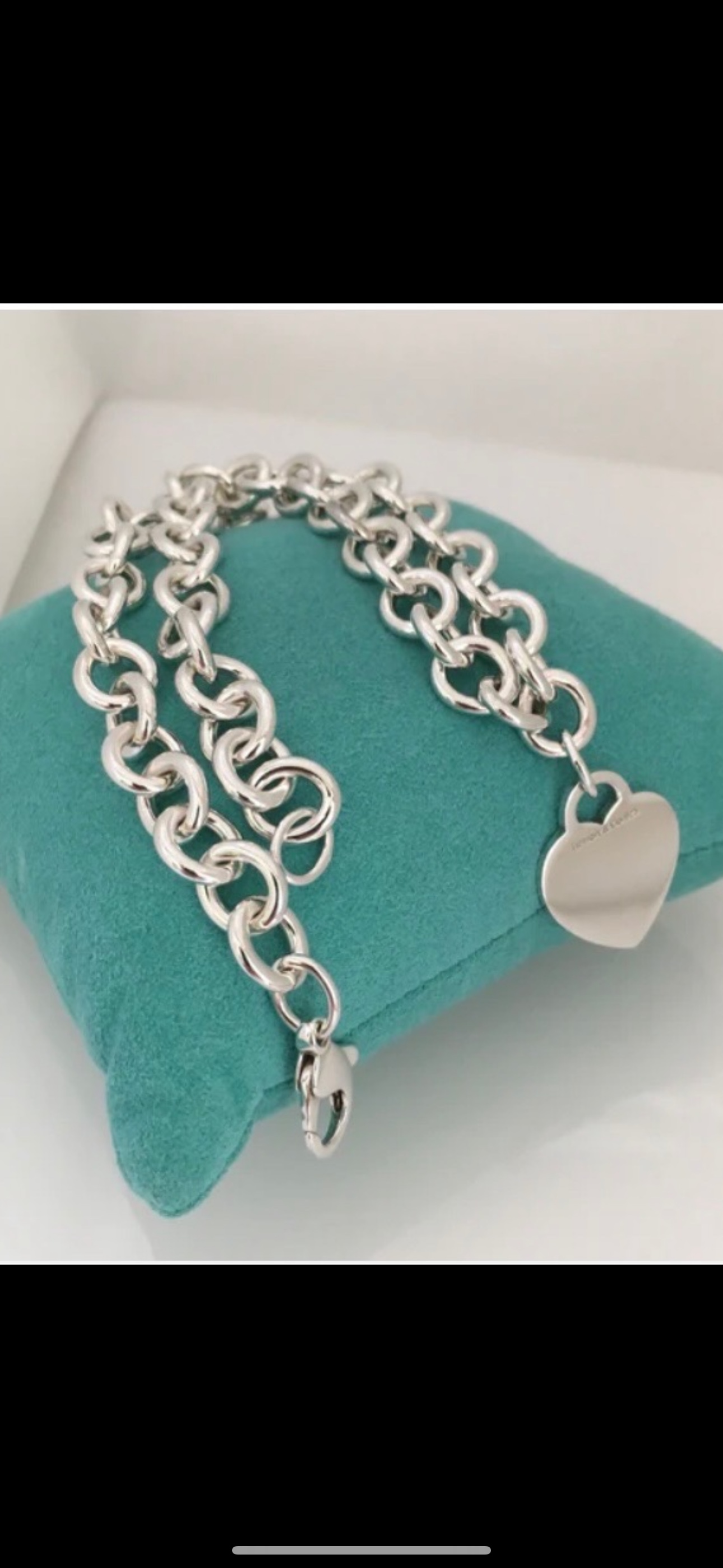 Tiffany & Co. Blank Heart Tag Heavy Chain necklace - photo 5