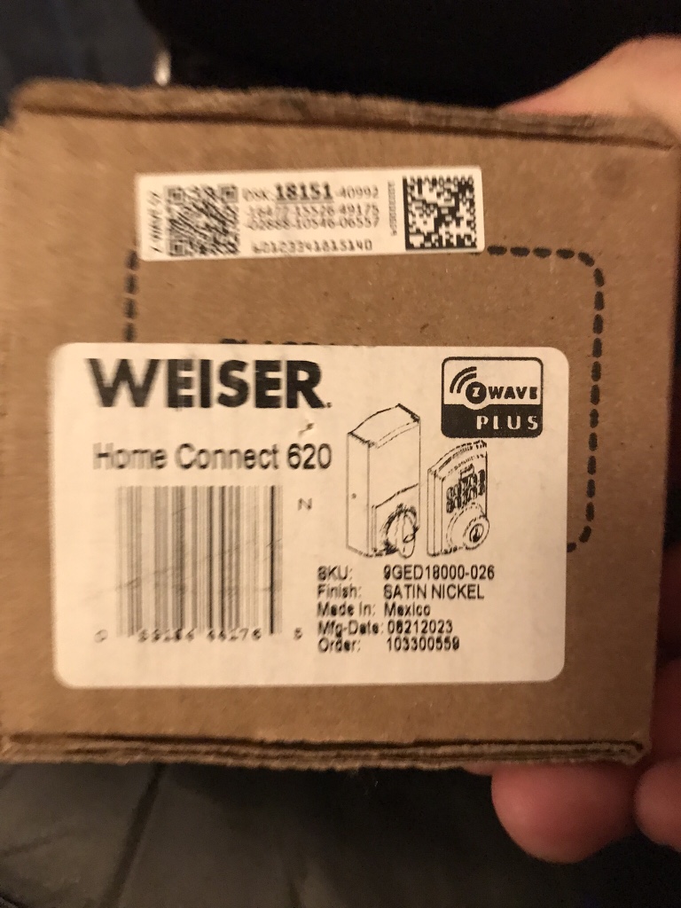 Weiser  home connect 620 digital electric dead bolt - photo 2