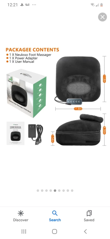 shiatsu 2 in 1 heated foot massager - photo 3