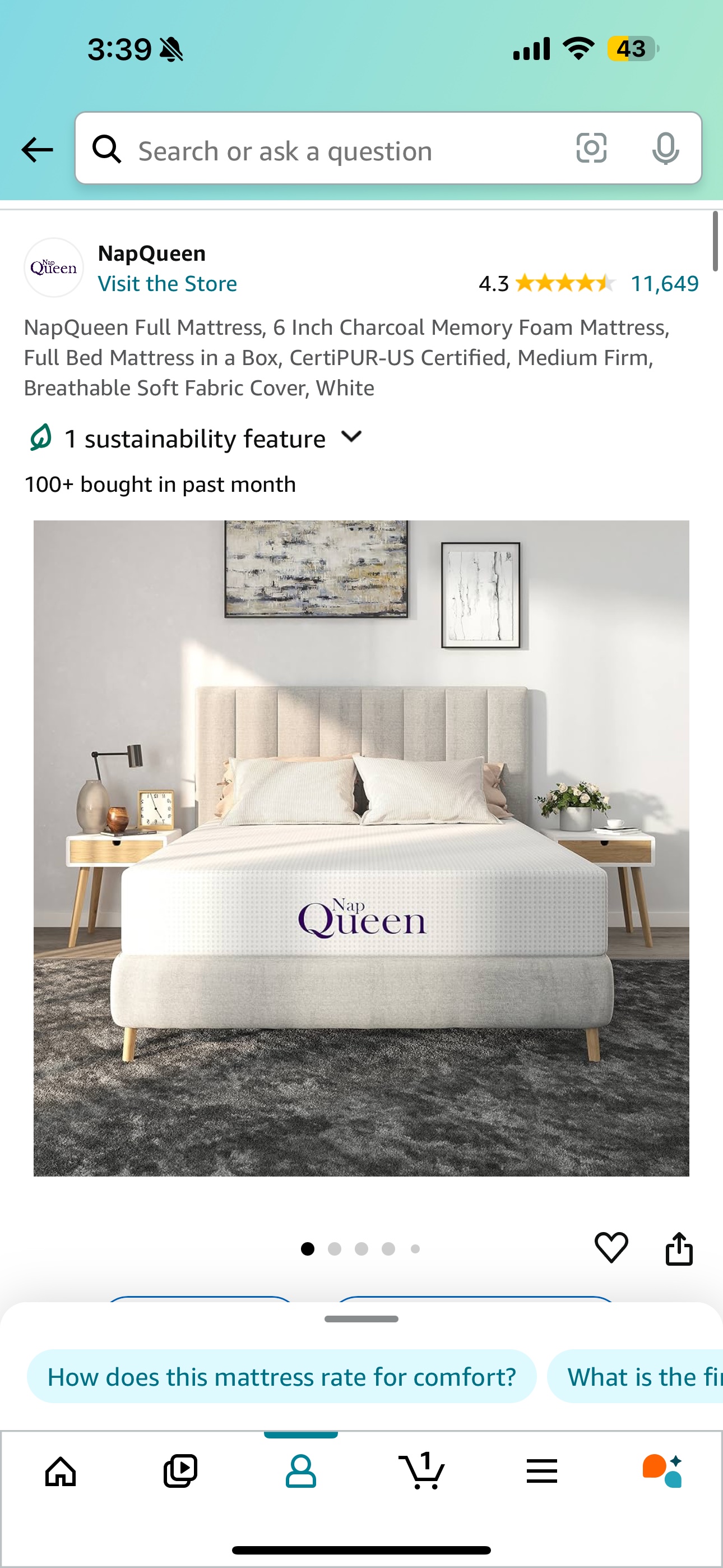 Brand New Full Size Mattress thumbnail