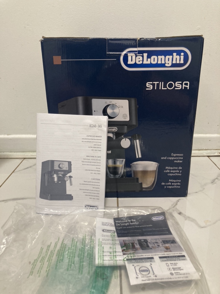 DeLonghi Stilosa Espresso Machine, Black image indicator(8)