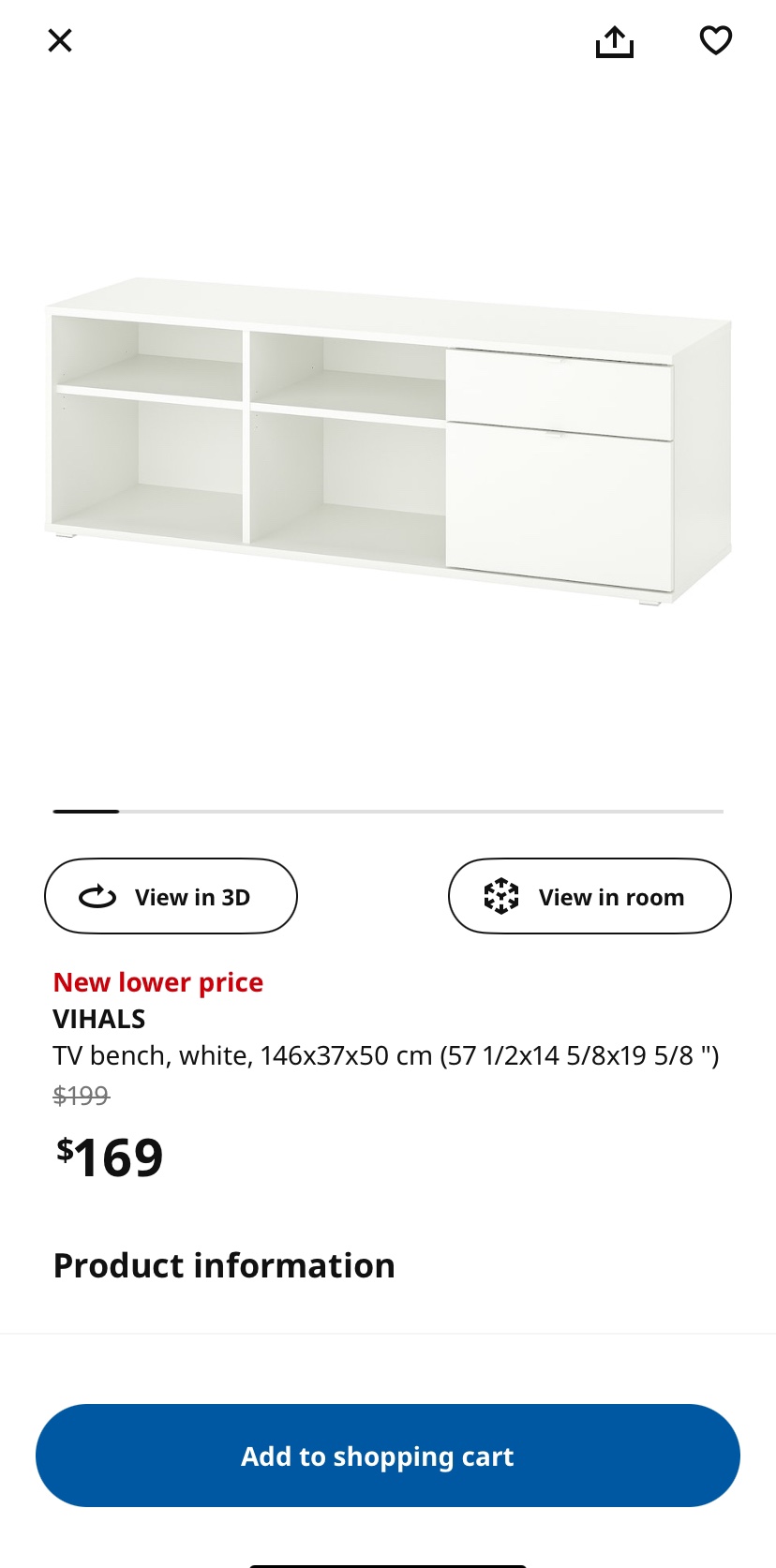 Excellent condition- IKEA TV Bench with 2 drawers-Move out sale - photo 2