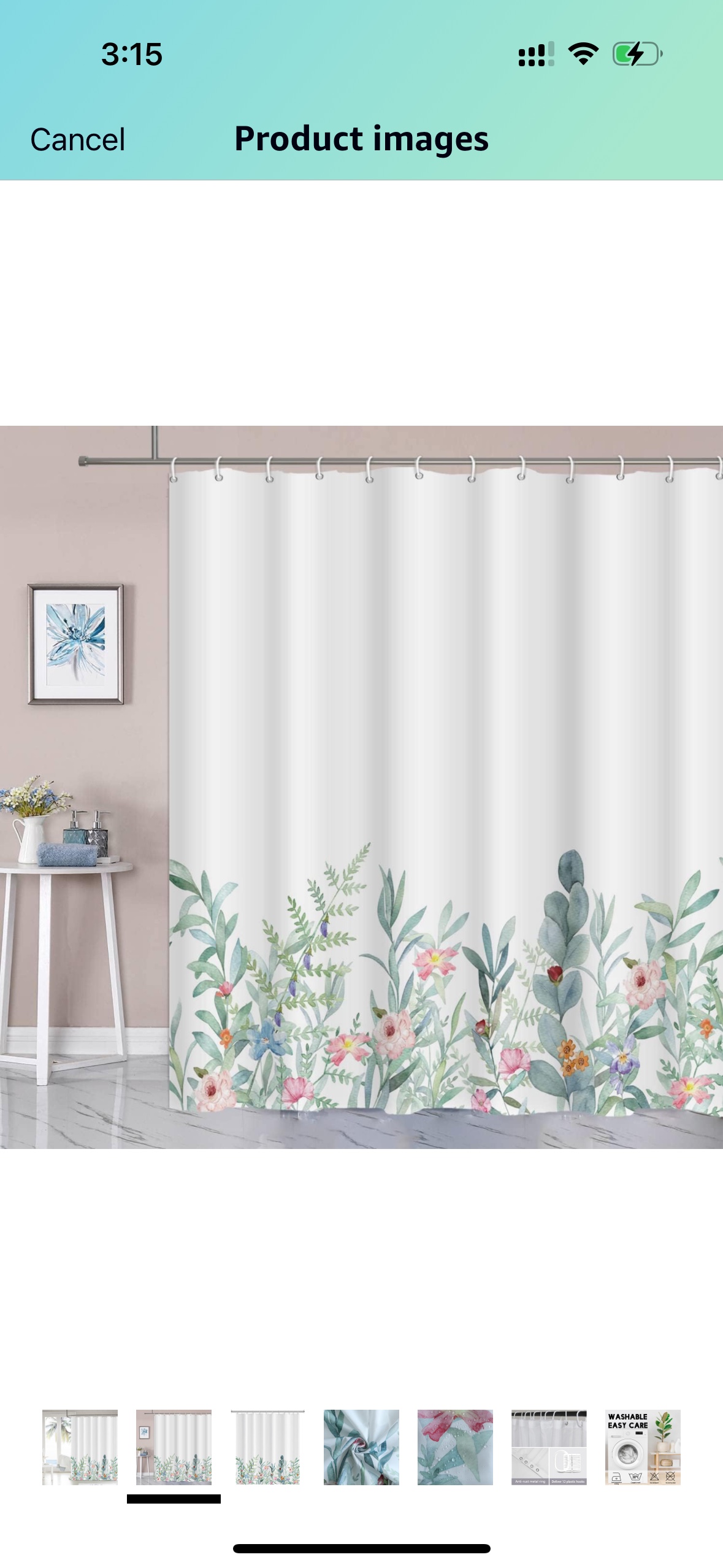 Shower curtain and bath mat - photo 5