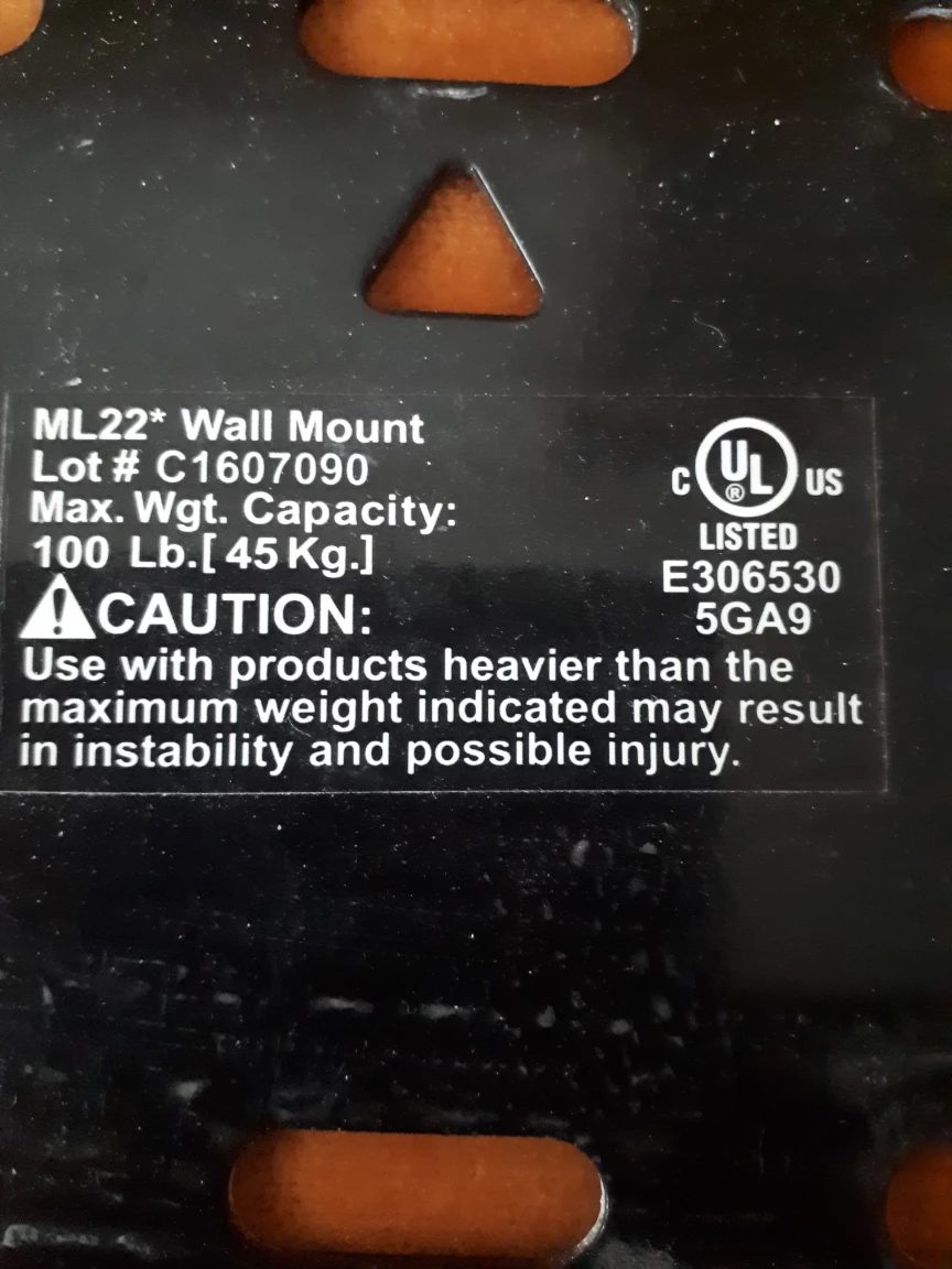 wall mount support for flat TV image indicator(2)
